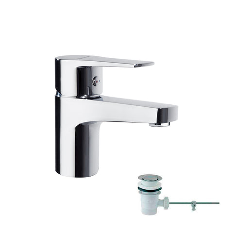 Titanium, mitigeur lavabo avec vidage abs